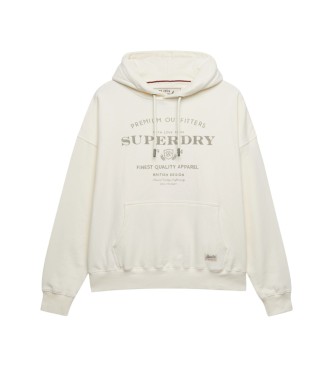 Superdry Beige Luxe Relaxed Hoodie