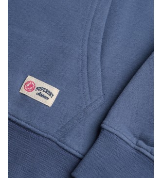 Superdry Luxe Casual Relaxed Blue Hoodie