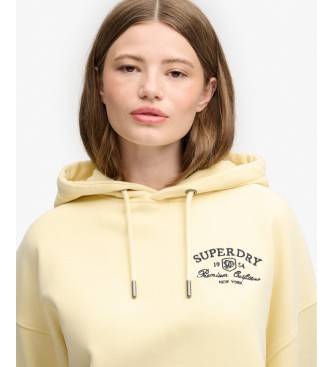 Superdry Beige Luxe Casual Relaxed Hoodie