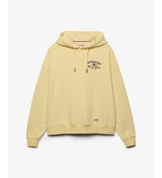Superdry Beige Luxe Casual Relaxed Hoodie