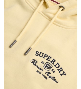 Superdry Beige Luxe Casual Relaxed Hoodie