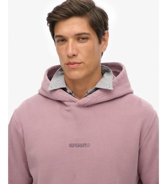 Superdry Micro Logo Purple Hoodie