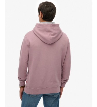 Superdry Micro Logo Purple Hoodie