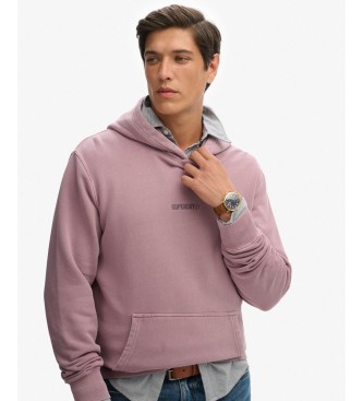 Superdry Micro Logo Purple Hoodie