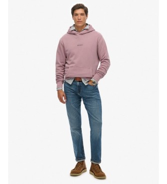 Superdry Micro Logo Purple Hoodie