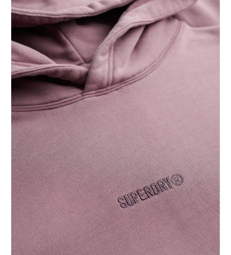 Superdry Micro Logo Purple Hoodie