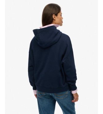 Superdry Sweat à capuche Neon Relaxed marine