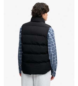 Superdry Colete com capuz NON Everest preto