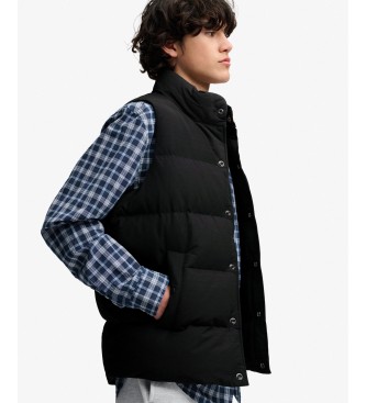 Superdry Colete com capuz NON Everest preto