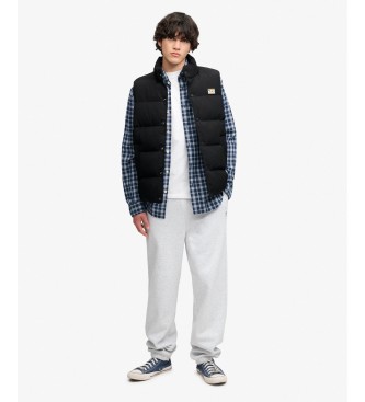 Superdry Colete com capuz NON Everest preto
