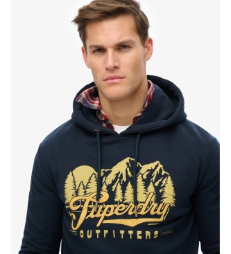 Superdry Sweat à capuche Outfitters bleu marine