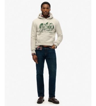 Superdry Sweat à capuche Outfitters gris