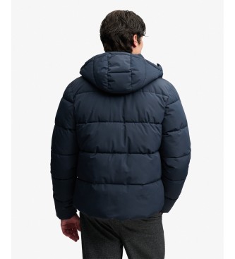 Superdry Premium hættefrakke i marineblå