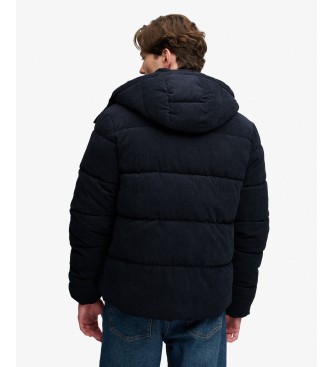 Superdry Premium marineblauwe jas met capuchon