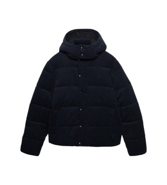 Superdry Premium marineblauwe jas met capuchon