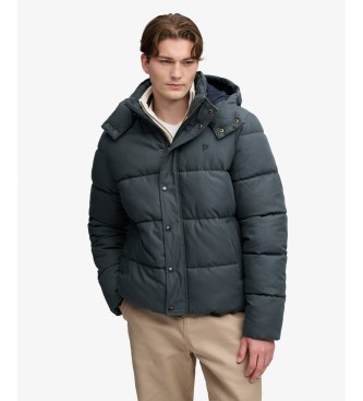 Superdry Giacca con cappuccio Premium Check verde