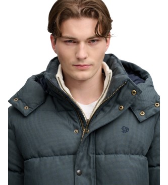 Superdry Giacca con cappuccio Premium Check verde