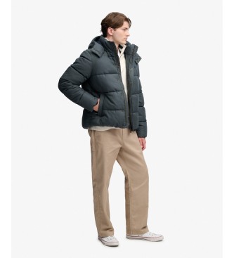 Superdry Giacca con cappuccio Premium Check verde