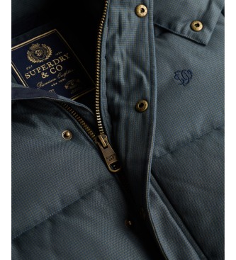 Superdry Giacca con cappuccio Premium Check verde