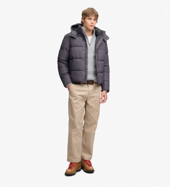 Superdry Premium hoodie met capuchon in grijs