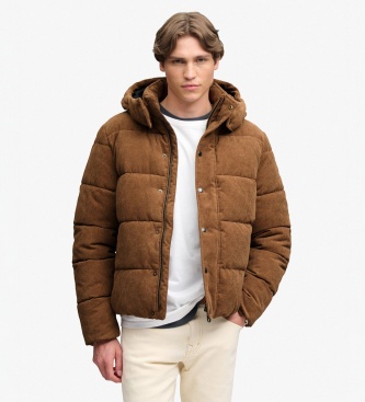 Superdry Premium bruine jas met capuchon