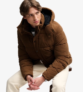 Superdry Premium bruine jas met capuchon