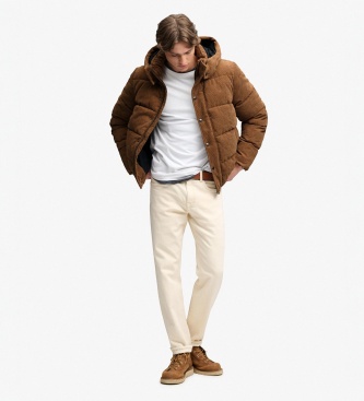 Superdry Premium bruine jas met capuchon