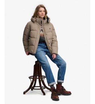 Superdry Premium Kapuzenjacke braun