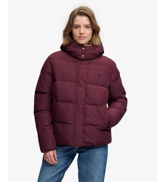 Superdry Premium Kapuzenjacke bordeauxrot