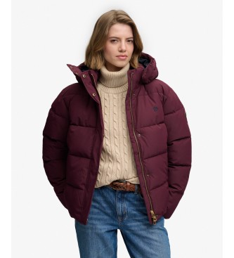 Superdry Premium Kapuzenjacke bordeauxrot