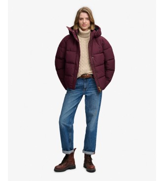 Superdry Premium Kapuzenjacke bordeauxrot