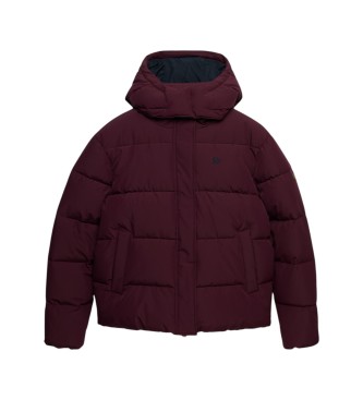 Superdry Premium Kapuzenjacke bordeauxrot
