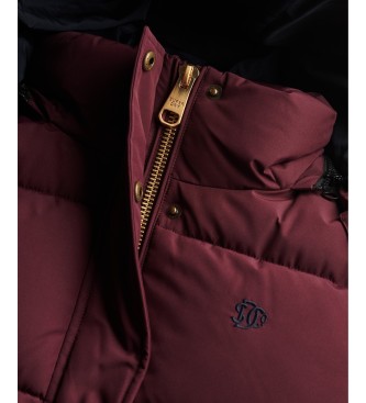 Superdry Premium Kapuzenjacke bordeauxrot