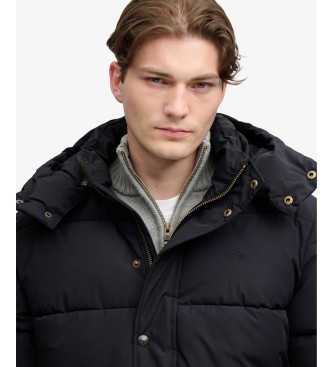 Superdry Premium sort jakke med hætte
