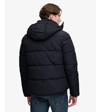Superdry Premium sort jakke med hætte