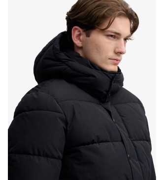 Superdry Premium sort jakke med hætte