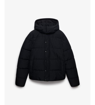 Superdry Premium sort jakke med hætte