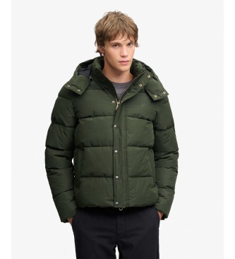 Superdry Premium hættejakke i militærgrøn