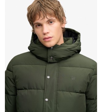 Superdry Premium hættejakke i militærgrøn