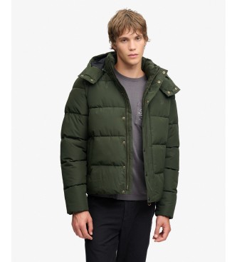 Superdry Premium hættejakke i militærgrøn