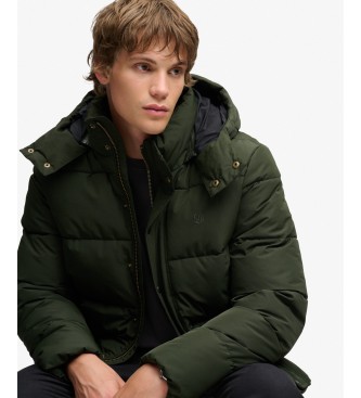 Superdry Premium hættejakke i militærgrøn