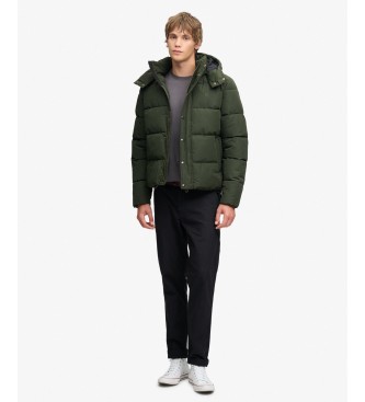 Superdry Premium hættejakke i militærgrøn