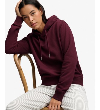 Superdry Signature hoodie bordeauxrood