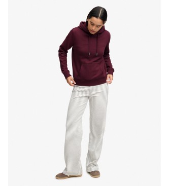 Superdry Signature hoodie bordeauxrood