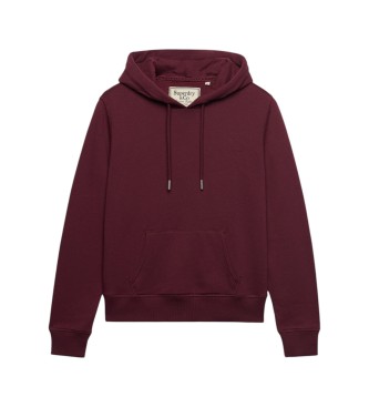 Superdry Signature hoodie bordeauxrood
