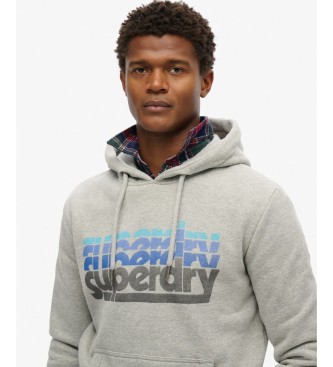 Superdry Stacked Gray Hoodie