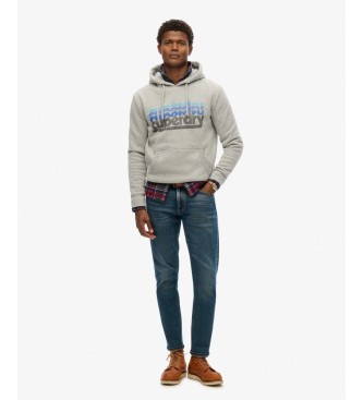 Superdry Stacked Gray Hoodie