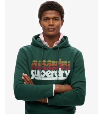 Superdry Green Stacked hoodie