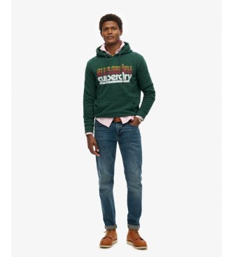 Superdry Green Stacked hoodie