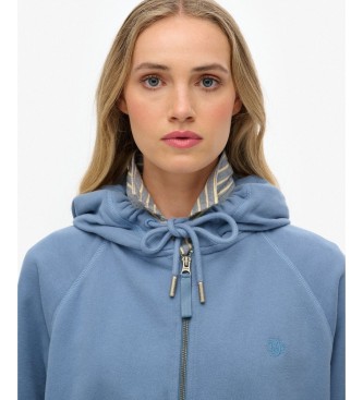 Superdry Felpa con cappuccio Studios Relaxed blu